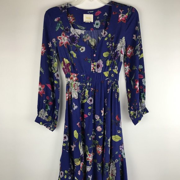 Maeve Anthropologie Maplewood Floral Viscose NWOT - Picture 3 of 8